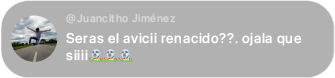 Comentario de seguidor