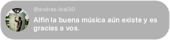 Comentario de seguidor