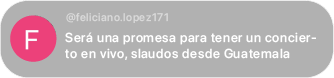 Comentario de seguidor