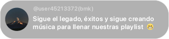 Comentario de seguidor