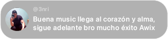Comentario de seguidor